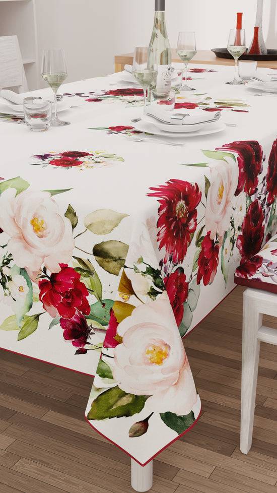 PETTI Tovaglia da tavola Antimacchia, Copritavolo da Cucina, Floreale-07 Fino al 50% di sconto