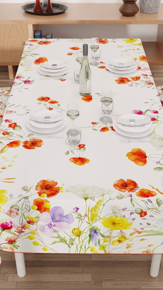 PETTI Tovaglia da tavola Antimacchia, Copritavolo da Cucina, Floreale-10 Fino al 60% di sconto