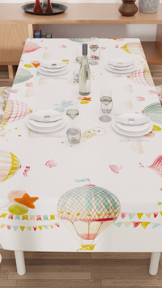 PETTI Tovaglia da tavola Antimacchia, Copritavolo da Cucina, Party Elephants Offerta speciale della fabbrica