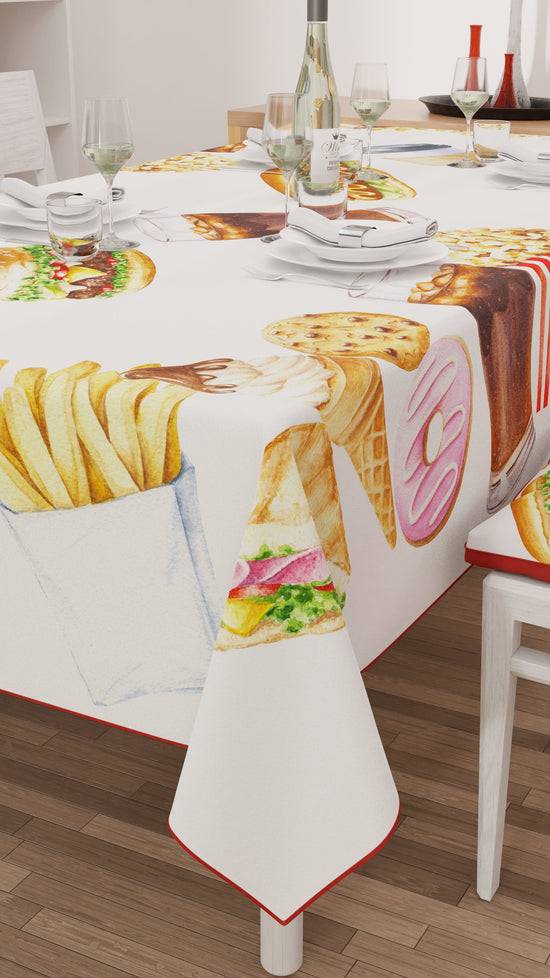 PETTI Tovaglia da tavola Antimacchia, Copritavolo da Cucina, Party Cinema Super sconto
