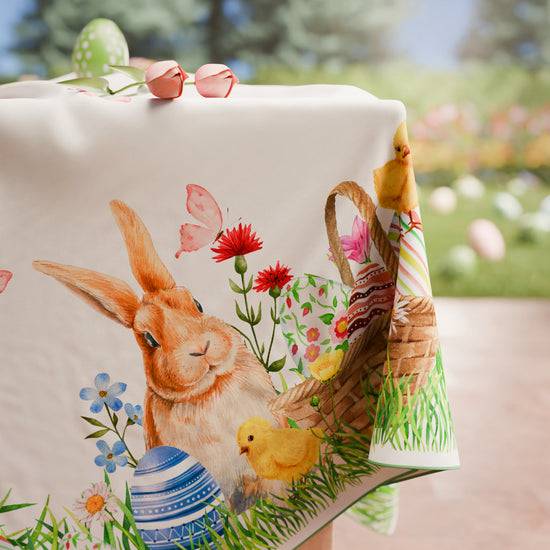 PETTI Tovaglia Pasquale da Tavola Antimacchia, Copritavolo Pasqua da Cucina Bunny Enormi sconti