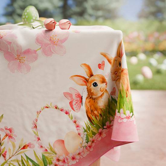 PETTI Tovaglia Pasquale da Tavola Antimacchia, Copritavolo Pasqua da Cucina Flora In vendita