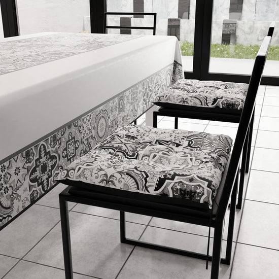 PETTI Cuscini per Sedie Coprisedia 6 Pezzi Vietri 02 Nero 50% di sconto per tempo limitato