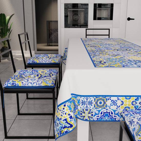 PETTI Cuscini per Sedie Coprisedia 6 Pezzi Vietri 02 Blu Sconti questo mese