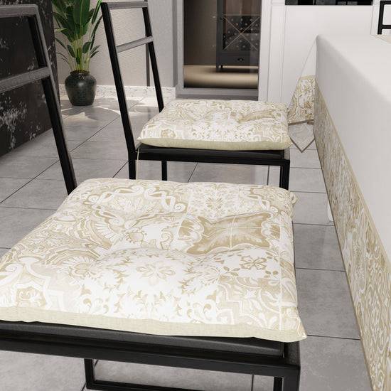 PETTI Cuscini per Sedie Coprisedia 6 Pezzi Vietri 02 Beige Italy