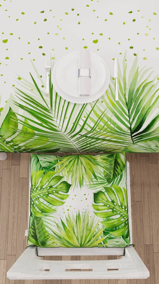 PETTI Cuscini per Sedie Coprisedia 6 Pezzi Foglia Tropicale Consegna Veloce
