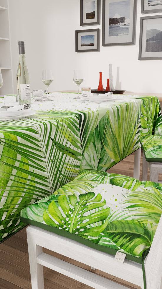 PETTI Cuscini per Sedie Coprisedia 6 Pezzi Foglia Tropicale Consegna Veloce
