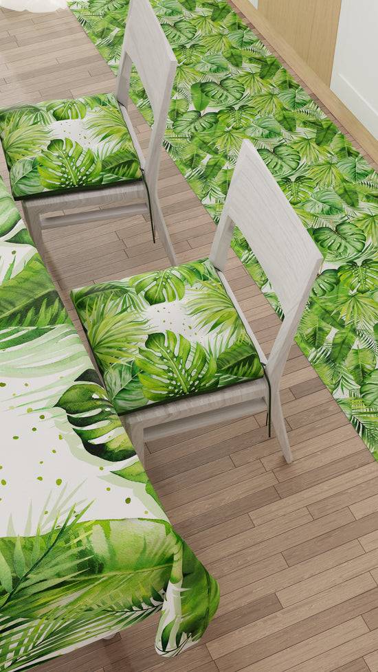 PETTI Cuscini per Sedie Coprisedia 6 Pezzi Foglia Tropicale Consegna Veloce
