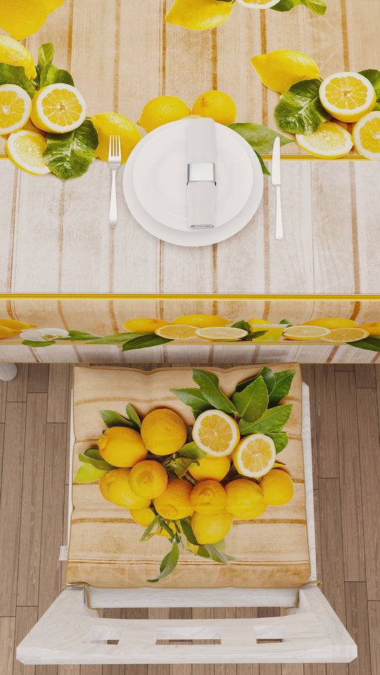 PETTI Cuscini per Sedie Coprisedia 6 Pezzi Lemon Sottocosto