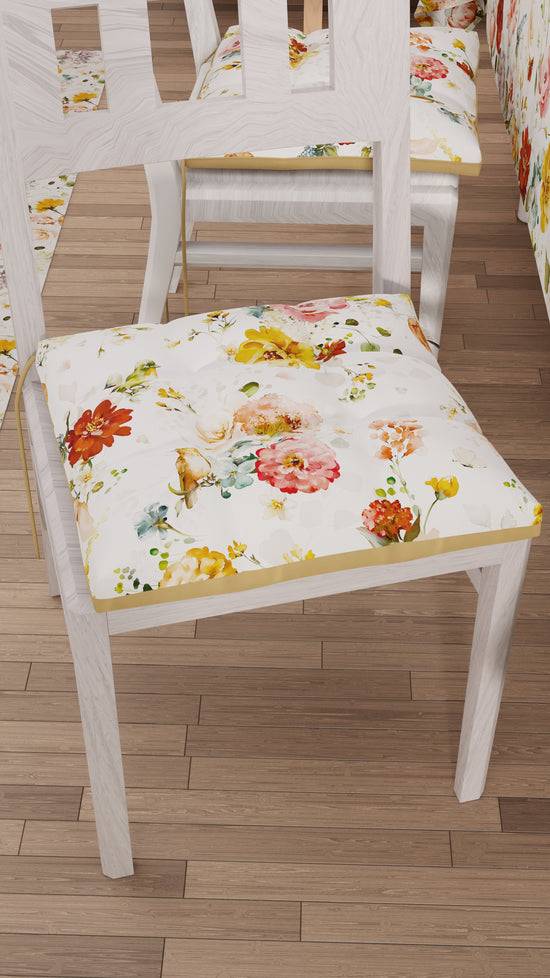 PETTI Cuscini per Sedie Coprisedia 6 Pezzi Floreale 06 Sconto
