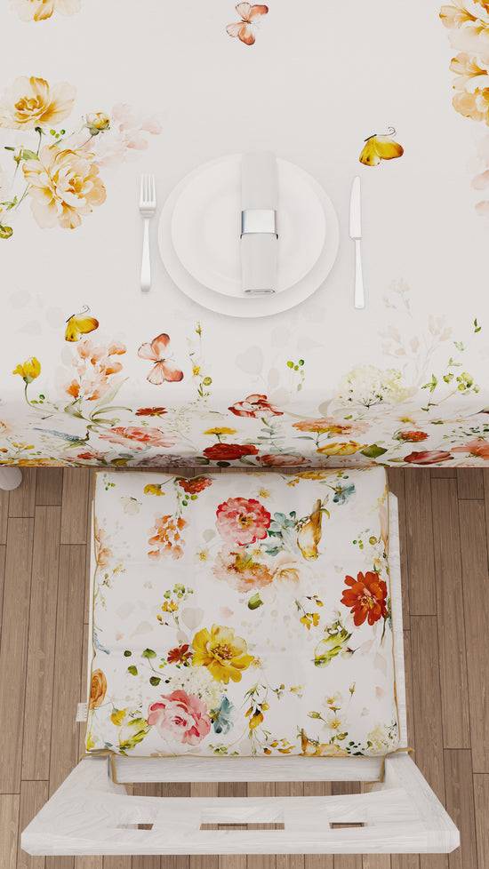 PETTI Cuscini per Sedie Coprisedia 6 Pezzi Floreale 06 Sconto