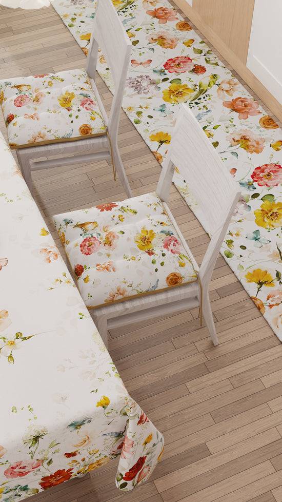 PETTI Cuscini per Sedie Coprisedia 6 Pezzi Floreale 06 Sconto