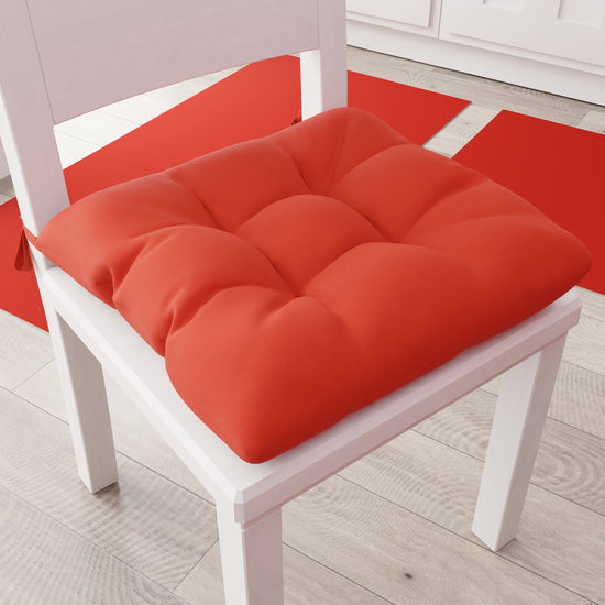 PETTI Cuscini per Sedie Cucina, Cuscini Coprisedie 6 Pezzi Rosso Outlet