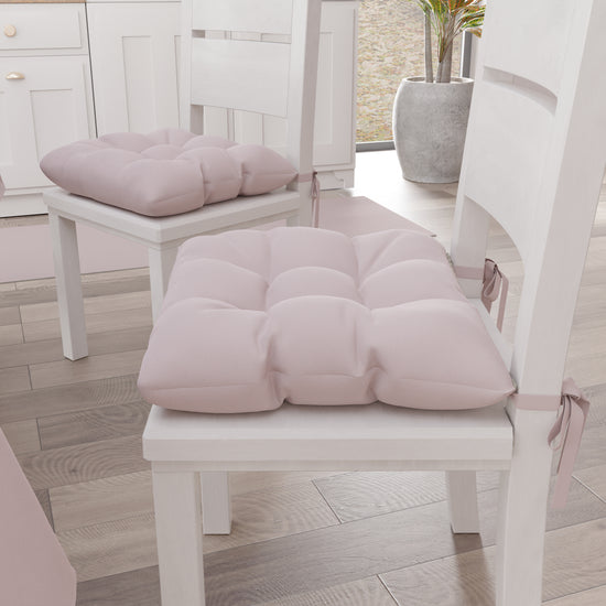 PETTI Cuscini per Sedie Cucina, Cuscini Coprisedie 6 Pezzi Rosa Nuova