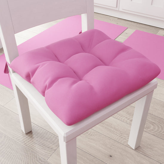 PETTI Cuscini per Sedie Cucina, Cuscini Coprisedie 6 Pezzi Fucsia