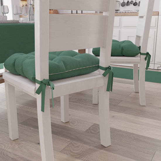 PETTI Cuscini per Sedie Cucina, Cuscini Coprisedie 6 Pezzi Verde Smeraldo Sconto di tempo limitato
