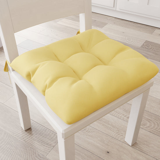 PETTI Cuscini per Sedie Coprisedia Shabby Chic Tinta Unita Giallo Shopping online