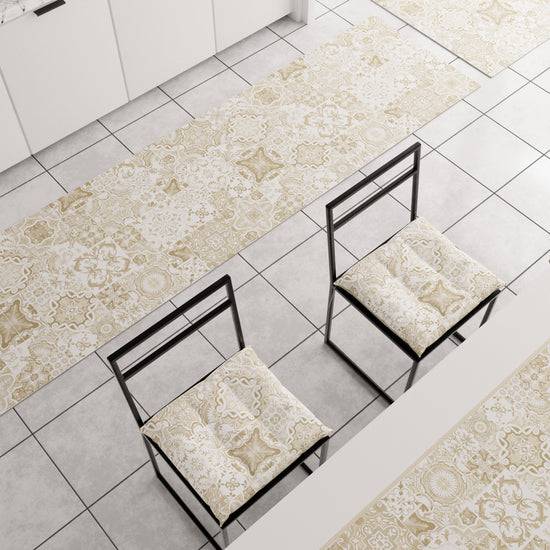 PETTI Tappeto Cucina Antiscivolo moderno Passatoia Cucina lavabile Vietri 02 Beige Cyber Monday