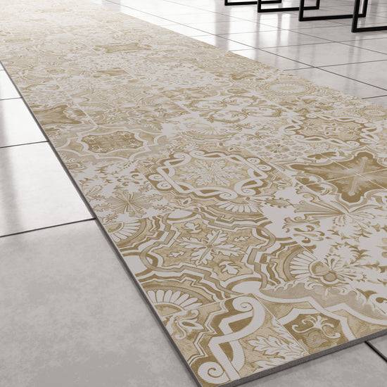PETTI Tappeto Cucina Antiscivolo moderno Passatoia Cucina lavabile Vietri 02 Beige Cyber Monday