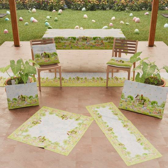 PETTI Tappeto Cucina Pasqua Antiscivolo Passatoia Pasqua Cucina lavabile PicNic Offerta per la Festa della Mamma