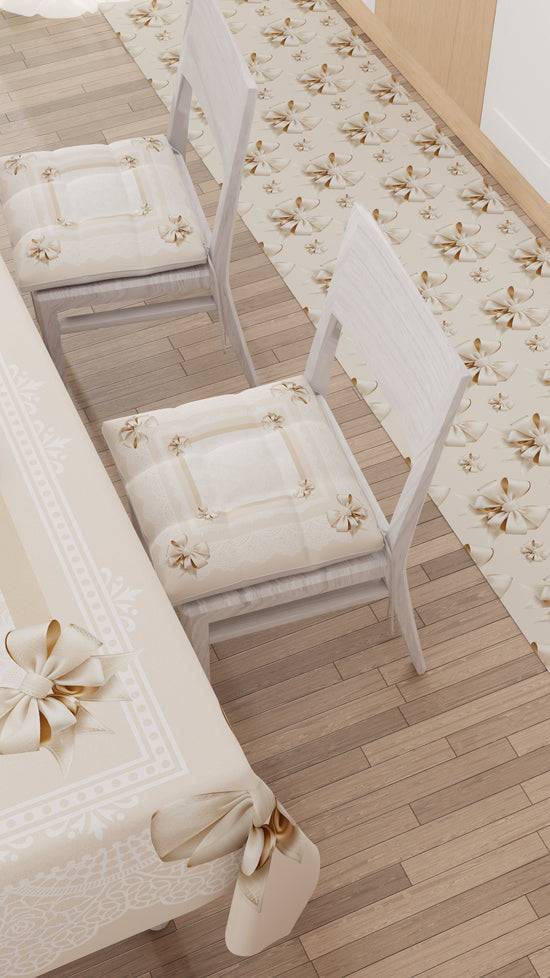 PETTI Tappeto Cucina Antiscivolo Passatoia Cucina lavabile, Cucina Fiocco Beige Offerta San Valentino