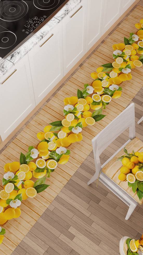 PETTI Tappeto Cucina Antiscivolo Passatoia Cucina lavabile, Lemon Lightning offer