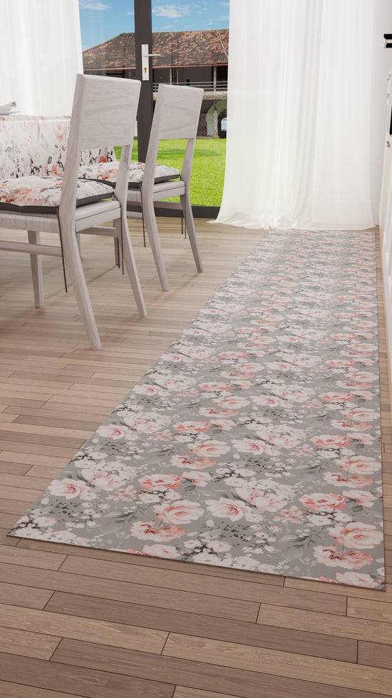 PETTI Tappeto Cucina Antiscivolo Passatoia Cucina lavabile, Floreale-17 Grigio Offerte speciali
