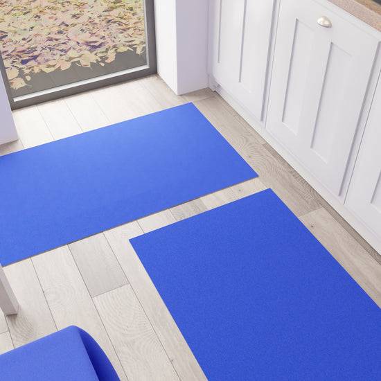 PETTI Tappeto Cucina Passatoia Cucina Tinta Unita Blu Elettrico Ultimi due giorni