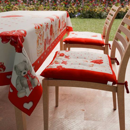 PETTI Cuscini per Sedie San Valentino Coprisedia 6 Pezzi Amour Sconti questo mese
