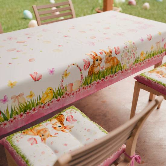 PETTI Cuscini Pasqua per Sedie Coprisedia Pasqua 6 Pezzi Flora Italia