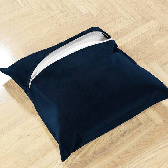 PETTI Cuscini Arredo in Velluto 2pz, Cuscini divano Blu Convenienza