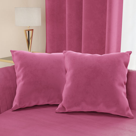 PETTI Cuscini Arredo in Velluto 2pz, Cuscini divano Fucsia Vendite Flash