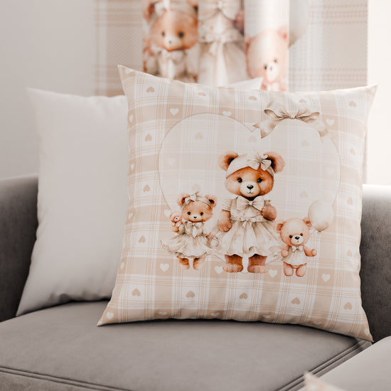 PETTI Cuscini, Copricuscini Divano, Cuscini Arredo in Stampa Digitale Teddy Love Tortora Sconto di tempo limitato