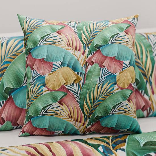 PETTI Cuscini, Copricuscini Divano, Cuscini Arredo in Stampa Digitale Tropical Multicolor Comprare a buon mercato