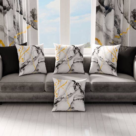PETTI Cuscini, Copricuscini Divano, Cuscini Arredo in Stampa Digitale Marble 06 Grigio Chiaro Vendite stagionali