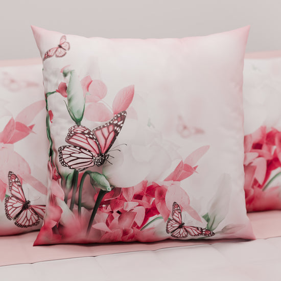 PETTI Cuscini, Copricuscini Divano, Cuscini Arredo in Stampa Digitale Roses Butterfly Offerta Giorno del Papà