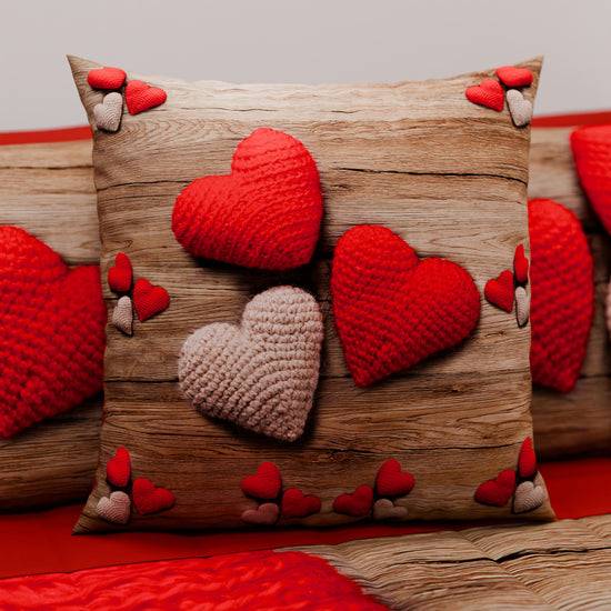 PETTI Cuscini, Copricuscini Divano, Cuscini Arredo in Stampa Digitale Cuore Offerta San Valentino