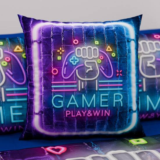 PETTI Cuscini, Copricuscini Divano, Cuscini Arredo in Stampa Digitale Gamer Offerta Anniversario