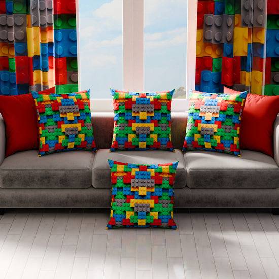 PETTI Cuscini, Copricuscini Divano, Cuscini Arredo in Stampa Digitale Lego Smaltimento dello stoccaggio