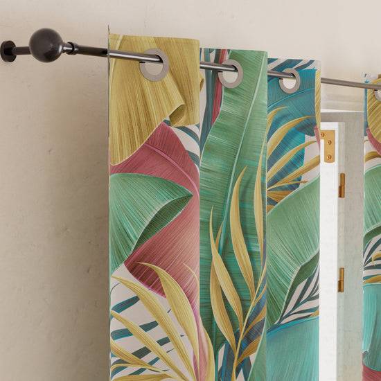 PETTI Tenda Arredo da Interno a Pannelli con Anelli Tropical Multicolor Latest fashion