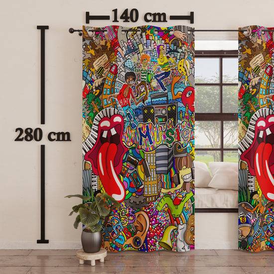PETTI Tenda Arredo da Interno a Pannelli con Anelli Murales Nuovi prodotti