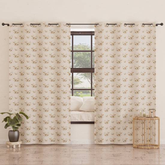 PETTI Tenda Arredo da Interno a Pannelli con Anelli Fiocco Beige Comprane uno, ottenene uno gratis