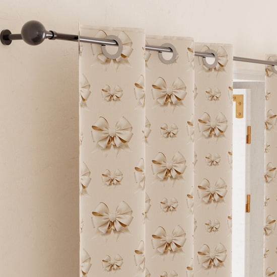 PETTI Tenda Arredo da Interno a Pannelli con Anelli Fiocco Beige Comprane uno, ottenene uno gratis