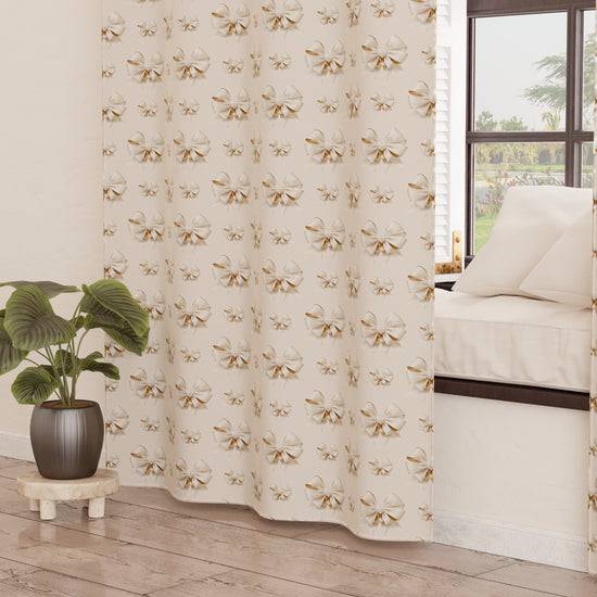 PETTI Tenda Arredo da Interno a Pannelli con Anelli Fiocco Beige Comprane uno, ottenene uno gratis