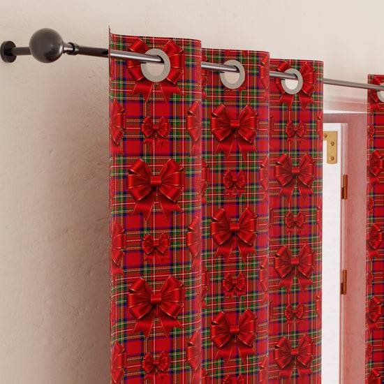 PETTI Tenda Arredo da Interno a Pannelli con Anelli Fiocco Tartan, Fantasia Scozzese Offerte giornaliere