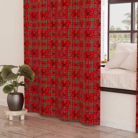 PETTI Tenda Arredo da Interno a Pannelli con Anelli Fiocco Tartan, Fantasia Scozzese Offerte giornaliere
