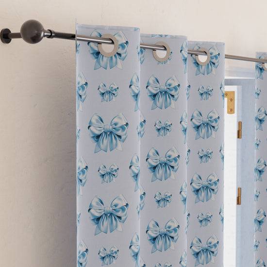 PETTI Tenda Arredo da Interno a Pannelli con Anelli Fiocco Celeste Super Saving Price