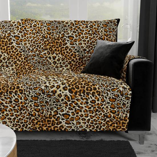 PETTI Copridivano, Salvadivano in Stampa Digitale, Reversibile, Animalier Maculato Ultimo giorno