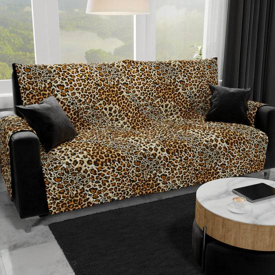 PETTI Copridivano, Salvadivano in Stampa Digitale, Reversibile, Animalier Maculato Ultimo giorno