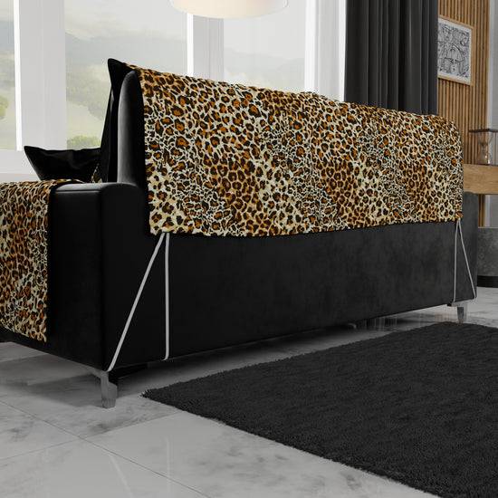 PETTI Copridivano Angolare, Copridivano con Penisola in Stampa Digitale, Animalier Maculato Offerta speciale della fabbrica